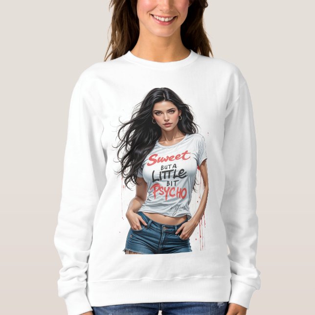 Camiseta Doce Mas Menina Psicopata (Frente)