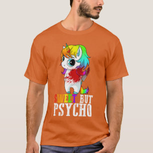 Camiseta Doce Mas Psicopata Humor Fofo Presente de Esposa M