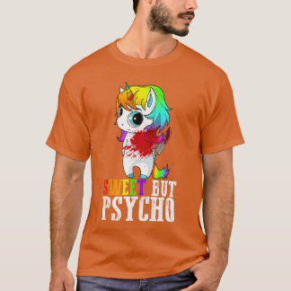 Camiseta Doce Mas Psicopata Humor Fofo Presente de Esposa M