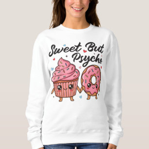 Camiseta Doce Mas Psicopata Kawaii Donut de Cupcake