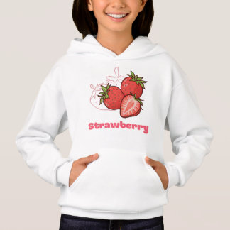 Camiseta Doce Morango Vermelho Fruta Estética Crianças