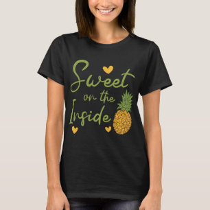 Camiseta Doce Na Fruta Tropical De Lover De Abacaxi Dentro