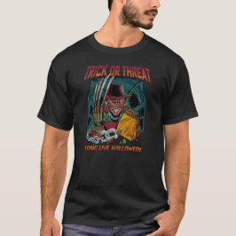 Camiseta Doce ou Travessura Horror Halloween Vintage Assass