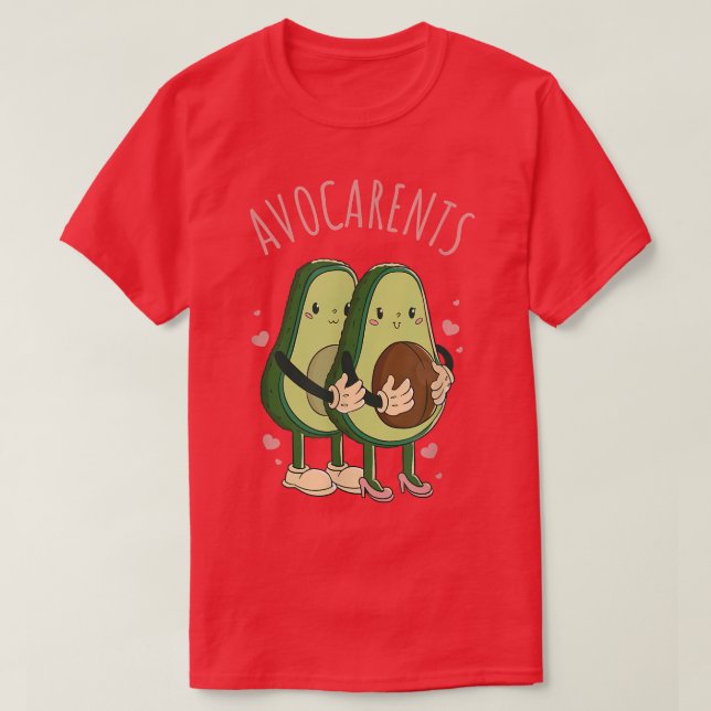 Camiseta Doce Pai Avocado Pai Mama Avocarents (Frente do Design)