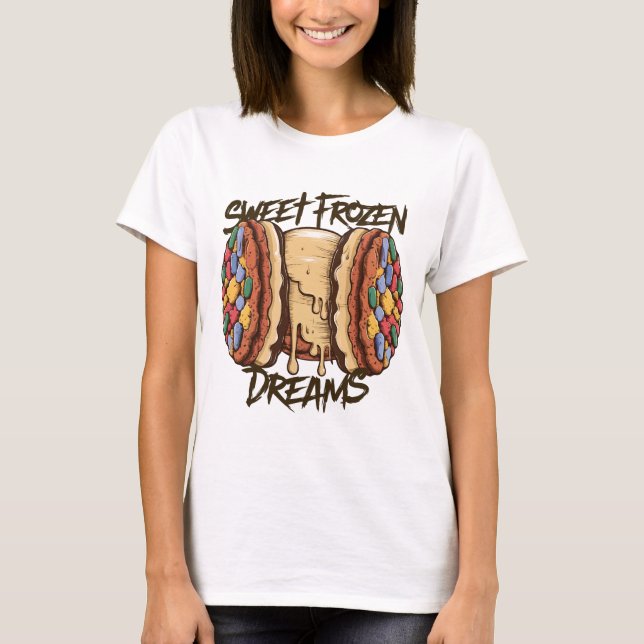 Camiseta Doce para o sorvete congelado (Frente)