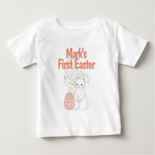 Camiseta Doce Páscoa Personalizada Para Crianças Da Primeir