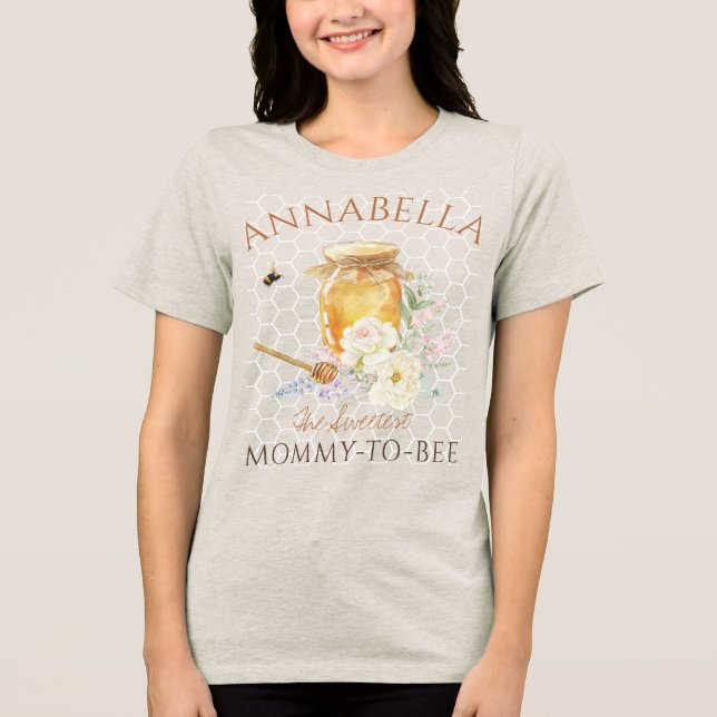 Camiseta Doce Pequena mamãe de Mel para Abelha (Frente)