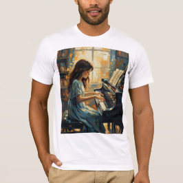 Camiseta Doce Presente Musical para Crianças, Amantes de Mú