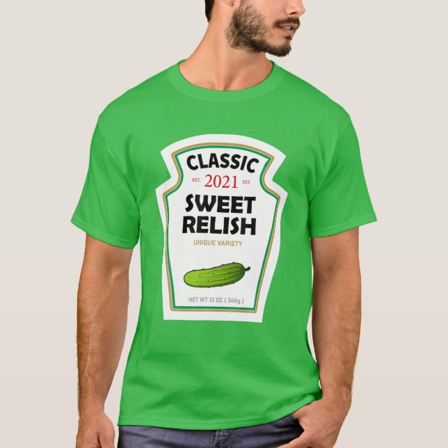 Camiseta Doce Relish, faça fantasia de Dia das Bruxas Verde (Frente)