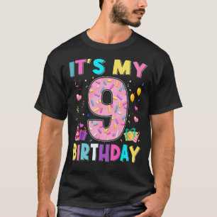 Camiseta Doce Rosquinha É meu 9º aniversário de 9 anos