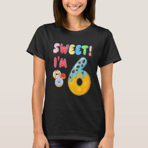 Camiseta Doce Rosquinha É meu aniversário de 6 anos