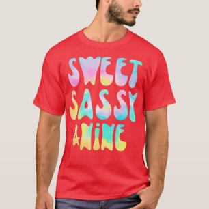 Camiseta Doce Sassy E Nove Nona Garota de Aniversário Morre