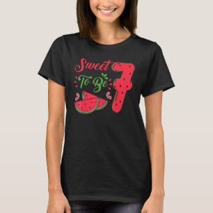 Camiseta Doce Ser Sete 7 Watermelon Família Aniversário P