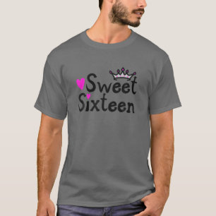 Camiseta Doce Sessenta 16 - Tiara Happy 16º Sexto Aniversár