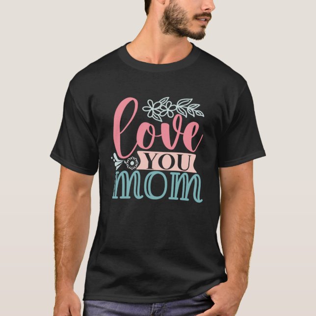 Camiseta Doce Simples Eu Amo Mamãe (Frente)