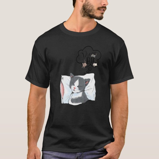 Camiseta Doce Sonho Gato Ideia (Frente)
