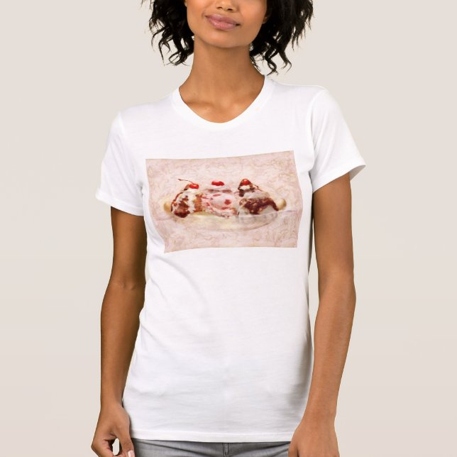 Camiseta Doce - Sorvete - Banana split (Frente)