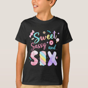 Camiseta Doce Sy E Seis Aniversário 6º Aniversário Festa Da