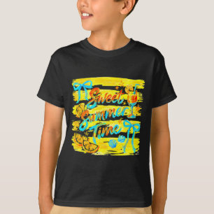 Camiseta Doce Tempo de Verão Cauda Coquete Meninas