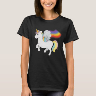 Camiseta Doce Unicórnio Com Arco-Íris