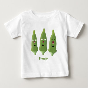 Camiseta Doce vegetal quiabo cantando desenho animado 