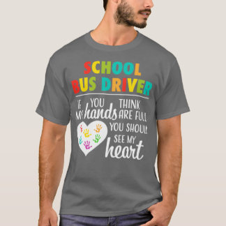 Camiseta Docente de Ônibus Escolar Bonito Apreciação Cardía