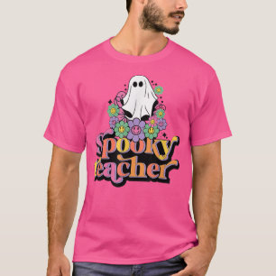 Camiseta Docente Ou Ensino Cheia De Halloween