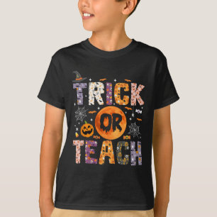 Camiseta Docente Ou Ensino Engraçados Professores Halloween