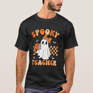 Camiseta Docente Ou Ensino Ensino Engraçado Fantasma Groovy