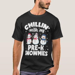 Camiseta Docente Pré-K Natal Encantado Com Meu Pré-K
