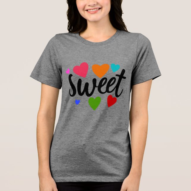 Camiseta doces corações  (Frente)
