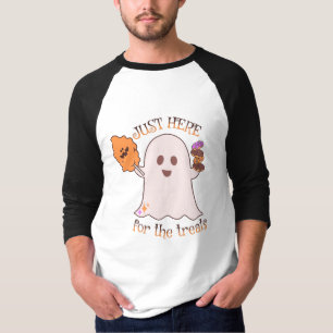 Camiseta Doces de Halloween Fantasma e Doçuras