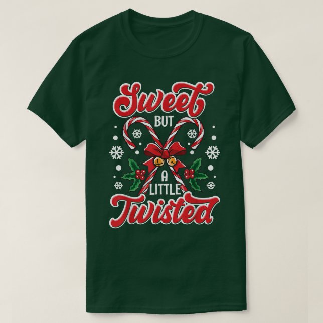 Camiseta Doces De Natal Doce, Mas Entorcido, Engraçado, 171 (Frente do Design)