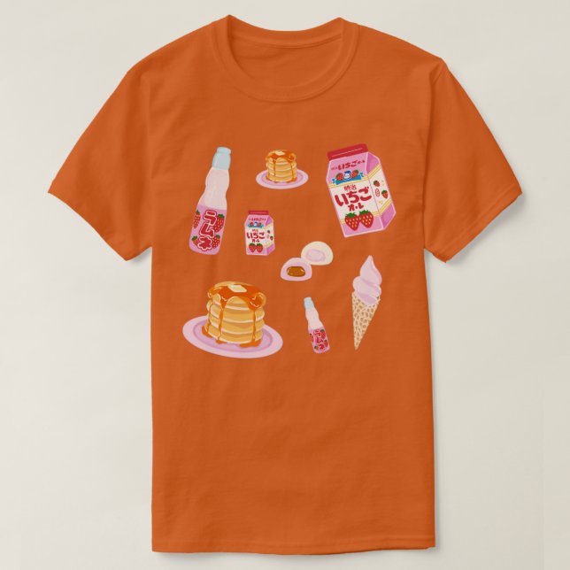 Camiseta Doces japoneses (Frente do Design)