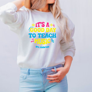 Camiseta Docinho branco personalizado de professor de músic