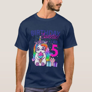 Camiseta Docinho de aniversário de criança (Tema Unicórn de