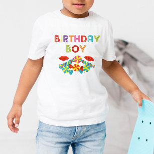 Camiseta Docinho doce colorido, garoto de aniversário