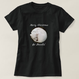 Camiseta Docinho Enrolado Cachorro Branco Um Natal Pacífic