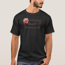 Docinho floral 16 rosa e preto