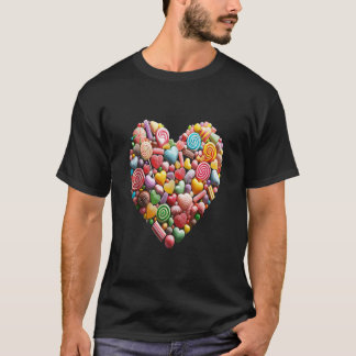 Camiseta Docinho, Namorados de Colagem Collage Topo