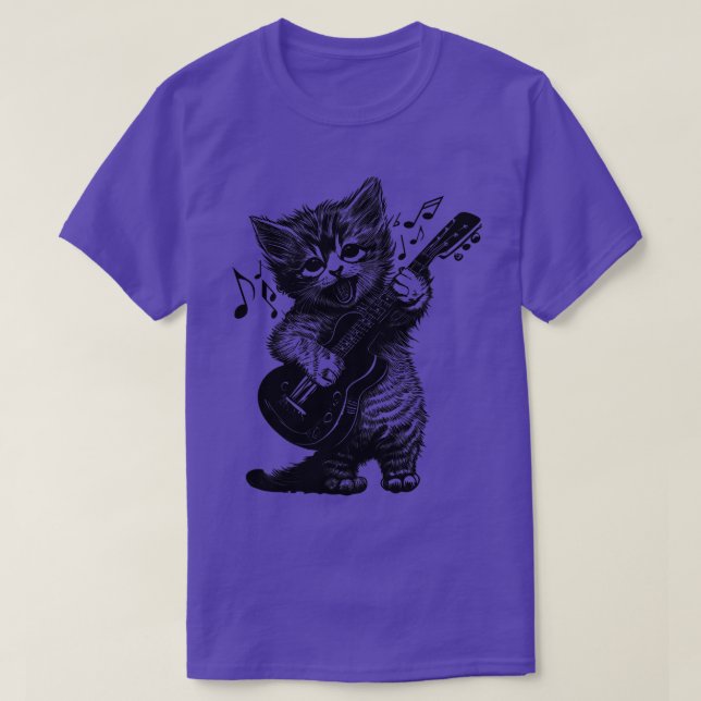 Camiseta Docinho Tocando Violão Elétrico (Frente do Design)