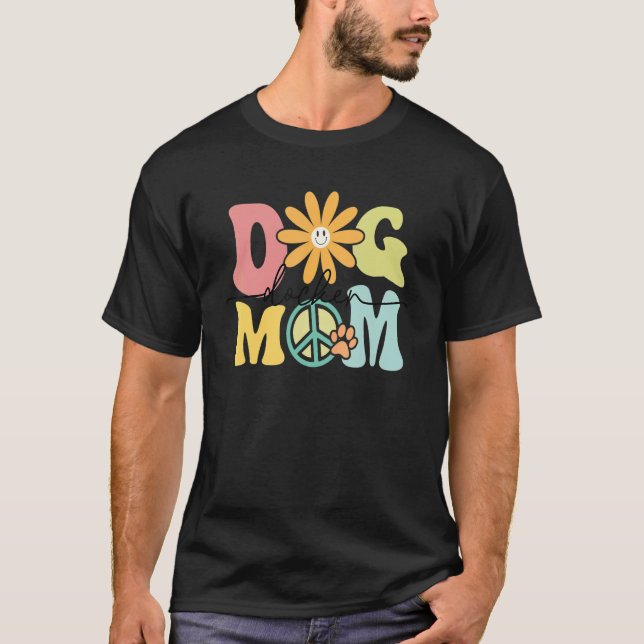 Camiseta Docker Groovy Dog Mãe Mulheres Pet (Frente)