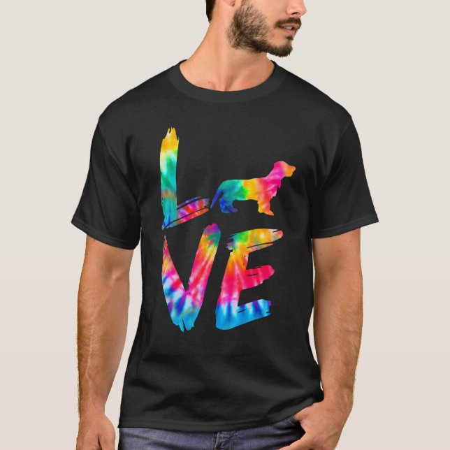 Camiseta Docker Tie Dye Amor Cachorro Pai (Frente)