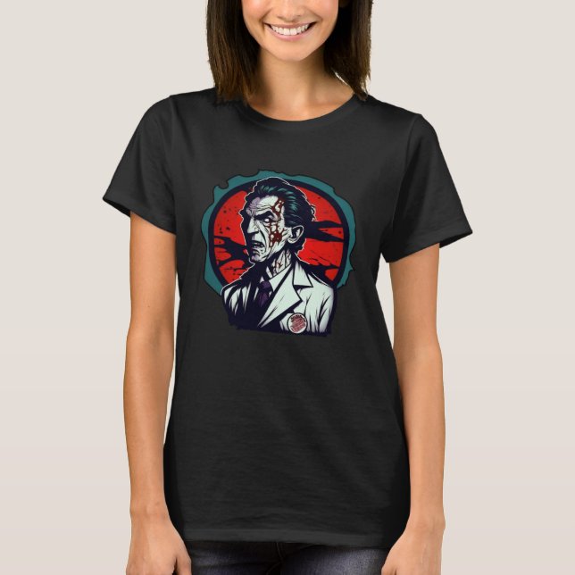 Camiseta Doctor Horror Nightmare Scary Terrifying Halloween (Frente)