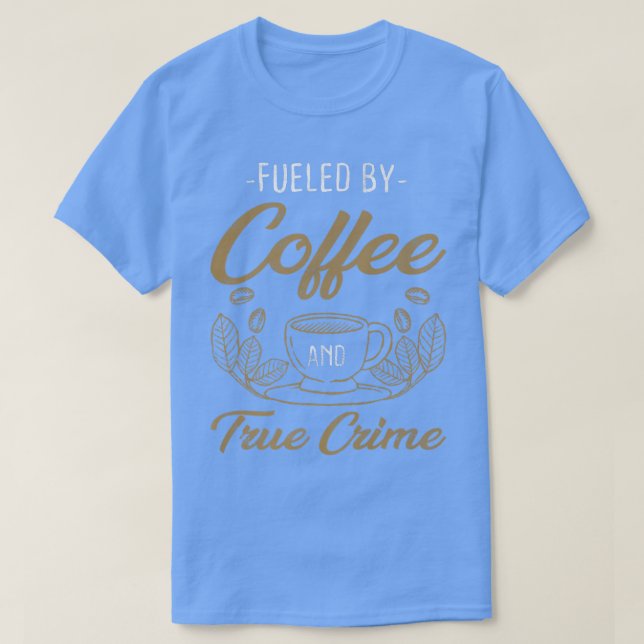 Camiseta Documentários Pré-Comerciais Da Cafeína "Crime Ver (Frente do Design)