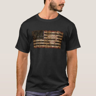 Camiseta Documentos Censurados Bandeira Americana Estados