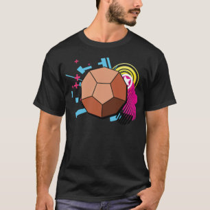 Camiseta Dodecaedro Geométrico em Matemática Isométrico e