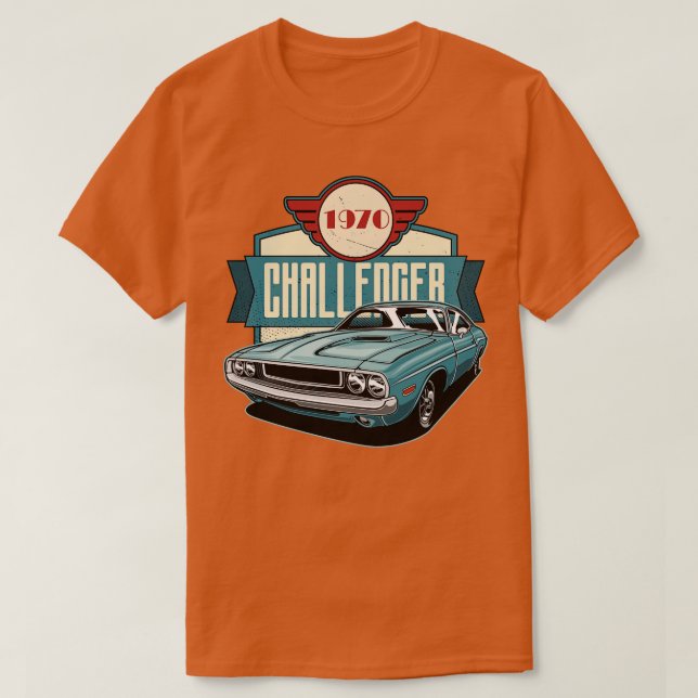 Camiseta Dodge Challenger 1970 (Frente do Design)