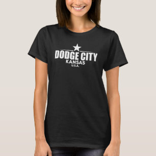 Camiseta Dodge City Kansas Retro Vintage