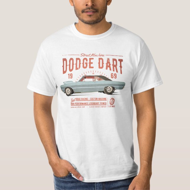 Camiseta Dodge Dart Dragster Street Machine 1969 (Frente)